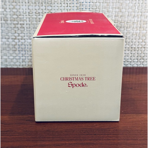 🎄🌟HP🌟Spode 2020 Set of 2 Earthenware Christmas Tree Poinsettia Mugs & Spoons - Picture 12 of 13